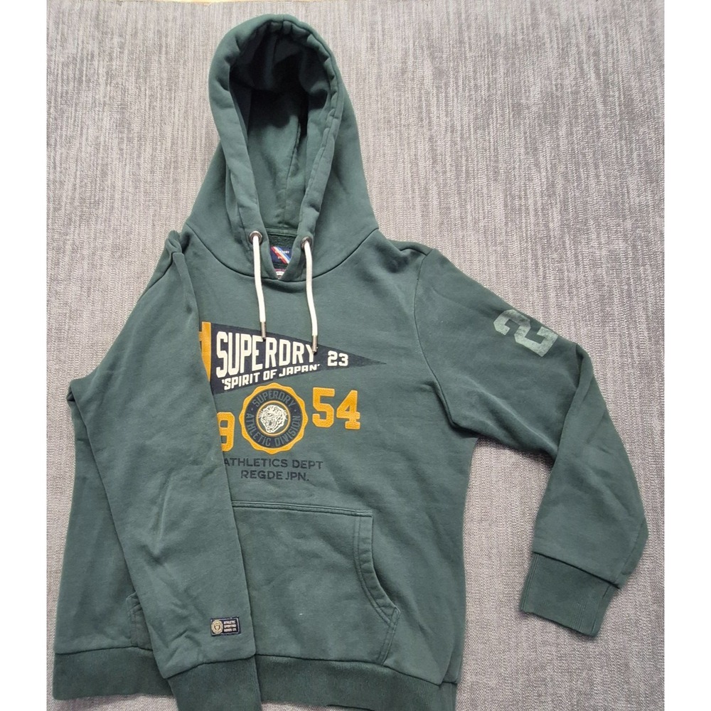 SuperDry Women's Green Hoodie 12 (XL)  Athletic Goods Co 1954 Japanese Graphic